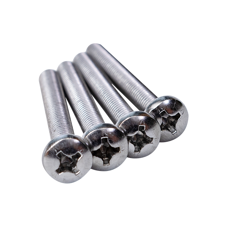 SS304 GB818 M3 ক্রস রেসেসড প্যান হেড মেশিন স্ক্রু